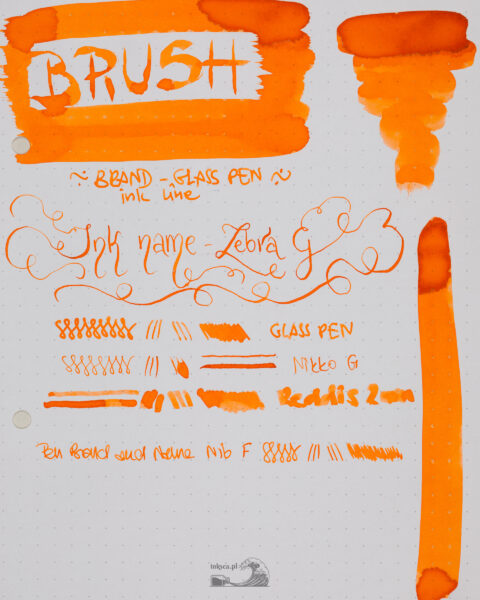 Sample swatch with description what is made with which tool