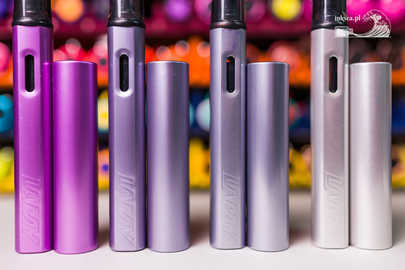 Lamy Al-Star Lilac, Al-Star Azure, Al-Star Silverblue and Al-Star Whitesilver