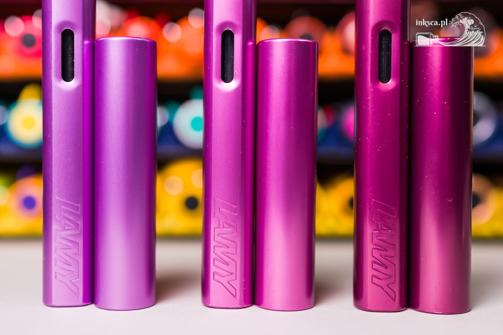 Lamy Al-Star Lilac, Al-Star Vibrant Pink and Al-Star Black Purple