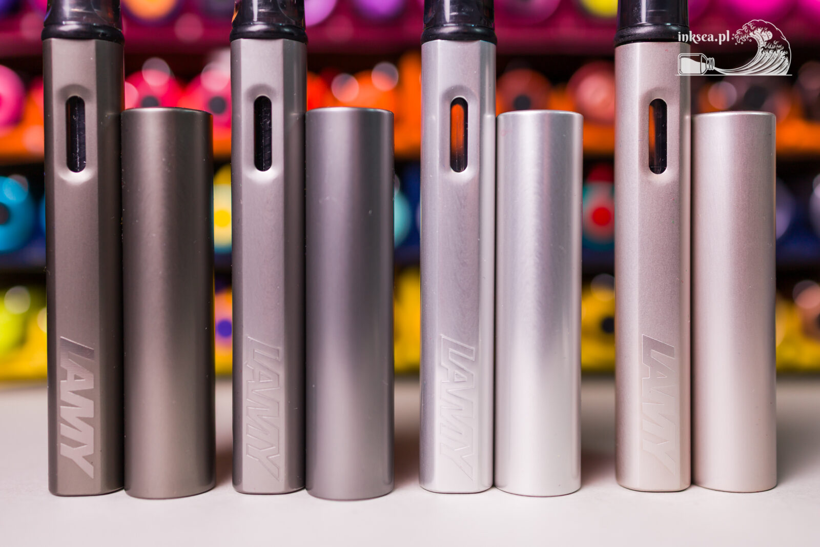 Lamy LX Ruthenium, Al-Star Graphite, Al-Star Whitesilver and LX Palladium