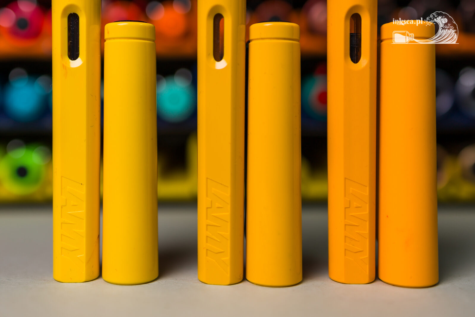 Lamy Safari Yellow, Safari Old Yellow and Safari Candy Mango